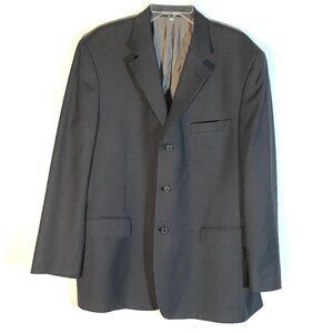 J. Ferrar Mens Gray 100% Wool Jacket Blazer Sport Coat 42R